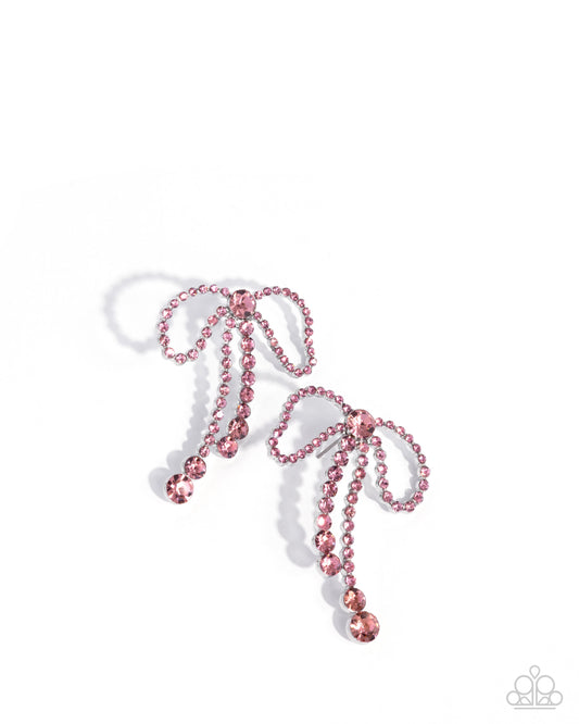 Black Tie Bow - Pink